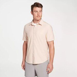 NWT‎ VRST Men's Short Sleeve Button Down Shirt in Minimal Pink Size 2X